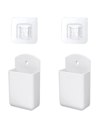 Soporte de Control Remoto Mewuthede 2 Piezas Blanco Compacto