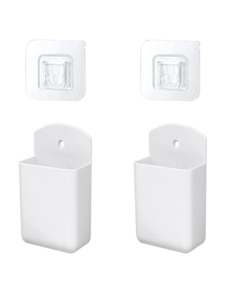 Soporte de Control Remoto Mewuthede 2 Piezas Blanco Compacto