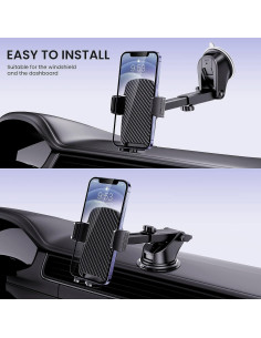 Soporte Universal para Teléfono de Coche Qifutan Ajustable 360 2