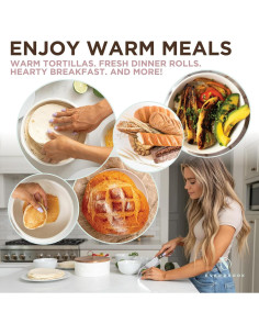 Calentador de Tortillas Cerámica Vintage Everbrook 21.6 cm 2