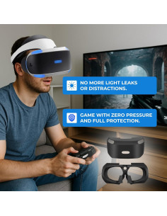Escudo de Luz Skywin PSVR + Piel Silicona Protectora PS4 VR 2