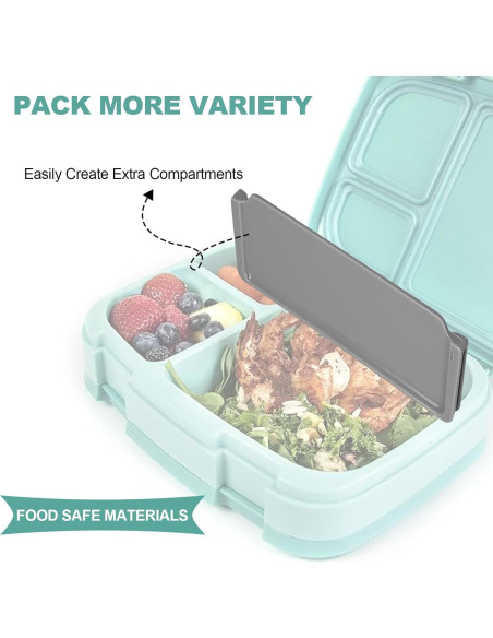 Divisor de caja de almuerzo Bentgo Modern - 3 piezas gris Divisor de caja de almuerzo Bentgo Modern - 3 piezas gris