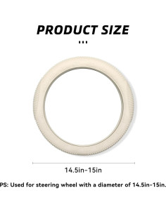 Cubierta de Volante de Silicona Alieemo 35-38 cm Beige 2