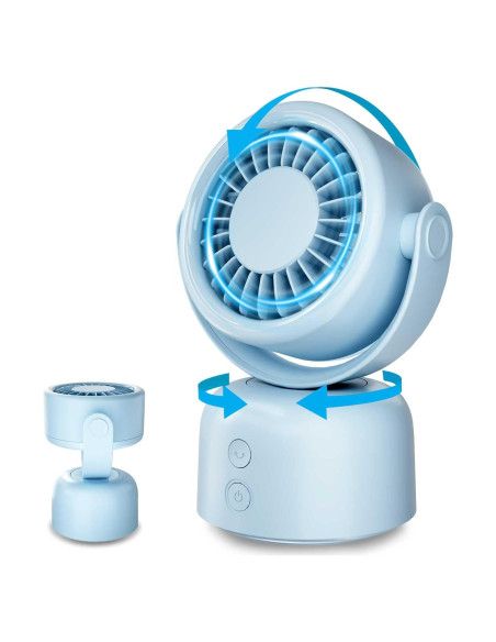 Ventilador de Mesa Motomate Azul 5" Portátil 3 Velocidades Ventilador de Mesa Motomate Azul 5" Portátil 3 Velocidades