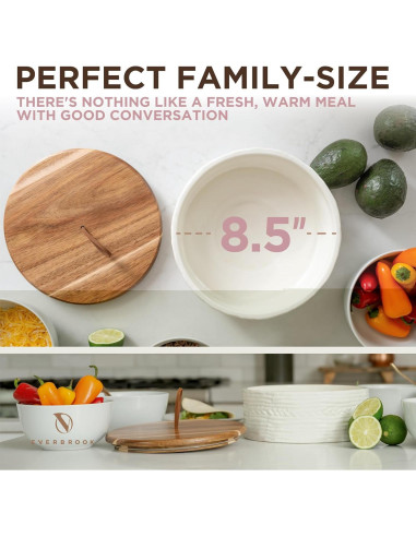 Calentador de Tortillas Cerámica Vintage Everbrook 21.6 cm