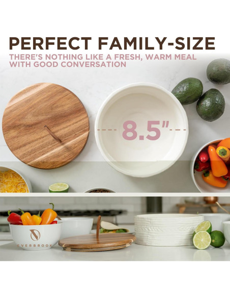 Calentador de Tortillas Cerámica Vintage Everbrook 21.6 cm