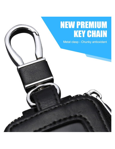 Cubierta de Llave de Coche Downhill DOWYSK3002BL-1PC, PU Negro