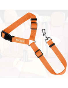Cinturón de Seguridad Ajustable para Mascotas BWOGUE 2.5cm 2