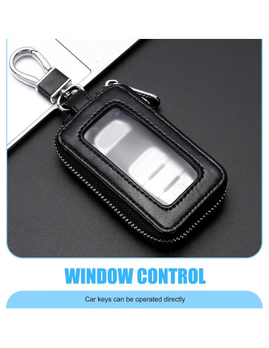 Cubierta de Llave de Coche Downhill DOWYSK3002BL-1PC, PU Negro