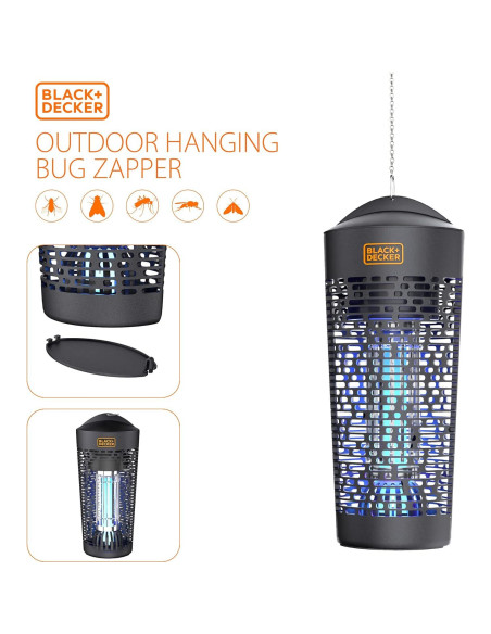 Zapper de Insectos Eléctrico BLACK+DECKER 0.2 Hectáreas