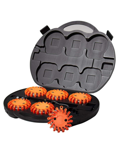 SpeedTech Luces Paquete de 6 Balizas LED Recargables 16 LEDs