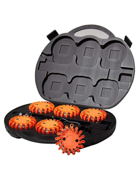 SpeedTech Luces Paquete de 6 Balizas LED Recargables 16 LEDs