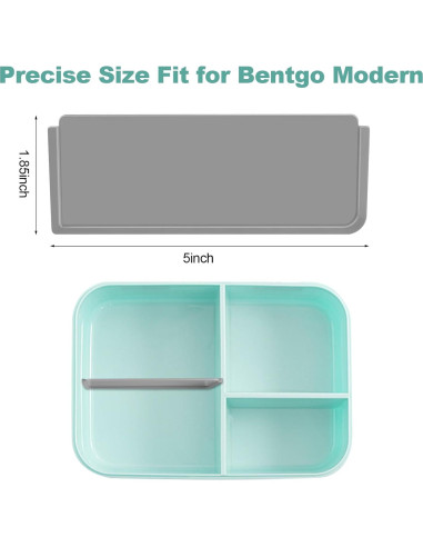 Divisor de caja de almuerzo Bentgo Modern - 3 piezas gris