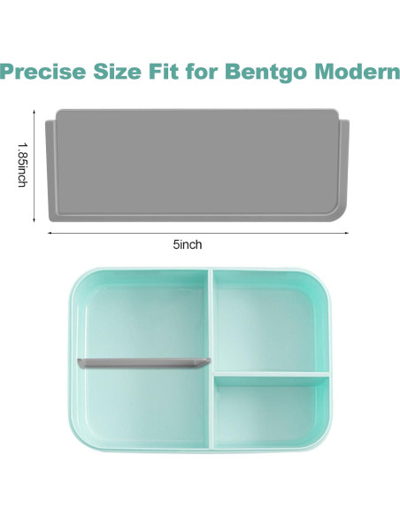 Divisor de caja de almuerzo Bentgo Modern - 3 piezas gris Divisor de caja de almuerzo Bentgo Modern - 3 piezas gris