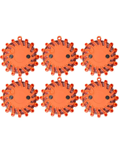 SpeedTech Luces Paquete de 6 Balizas LED Recargables 16 LEDs