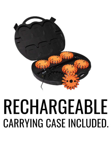 SpeedTech Luces Paquete de 6 Balizas LED Recargables 16 LEDs