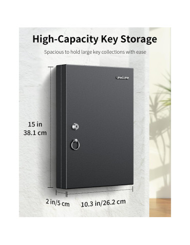 Caja de Llaves con Cerradura Uniclife 32 Posiciones Montada en Pared