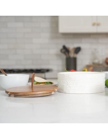 Calentador de Tortillas Cerámica Vintage Everbrook 21.6 cm