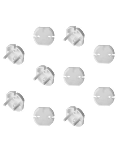 Cubiertas de Enchufes Fielect 10 Pcs Blancas a Prueba de Niños