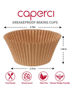 Forros para Cupcakes Jumbo Caperci 300 Unidades Grado Alimenticio 2