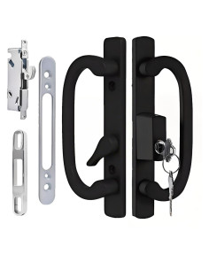 Juego de Manija de Puerta Corredera Ruigrit con Cerradura Offset