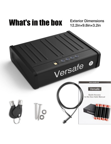 Caja Fuerte Biométrica Versafe GF06 para Pistolas con Acceso Rápido