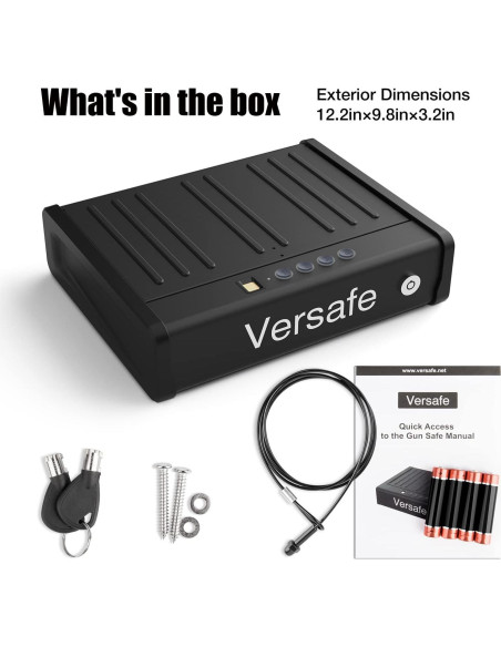 Caja Fuerte Biométrica Versafe GF06 para Pistolas con Acceso Rápido