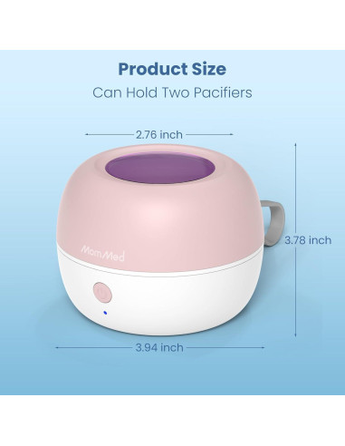 Desinfectador de Chupetes Portátil MomMed UV-C 99.98% Limpio