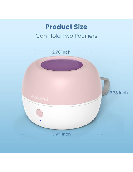 Desinfectador de Chupetes Portátil MomMed UV-C 99.98% Limpio