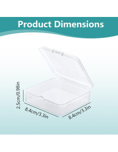 6 Contenedores de Plástico Transparente Koceci para Almacenamiento 2