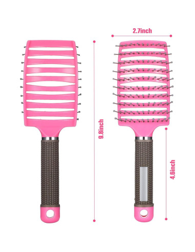 Cepillos Ventilados Patelai 4 Pcs para Cabello Rizado y Húmedo