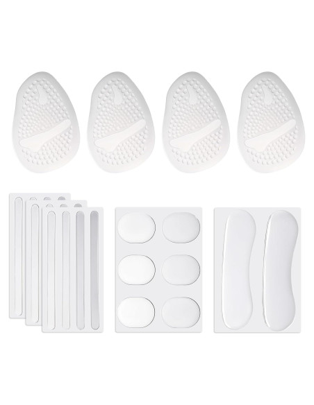 26 Almohadillas de Gel Transparentes Lusofie para Talones