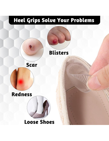 26 Almohadillas de Gel Transparentes Lusofie para Talones