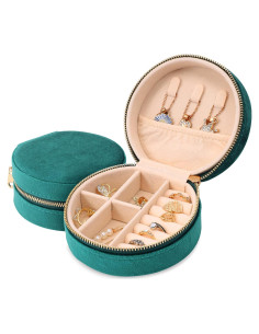 Caja de Joyería Dajasan Terciopelo Verde Esmeralda 10cm