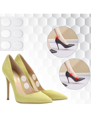 26 Almohadillas de Gel Transparentes Lusofie para Talones
