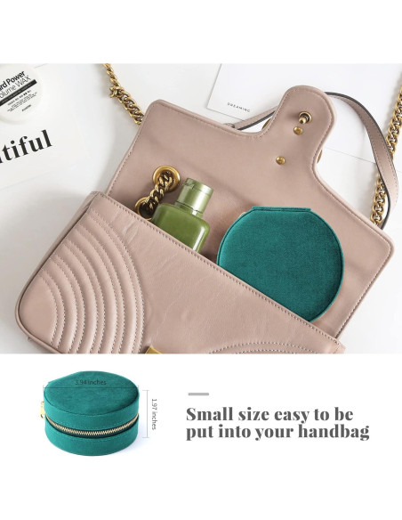 Caja de Joyería Dajasan Terciopelo Verde Esmeralda 10cm