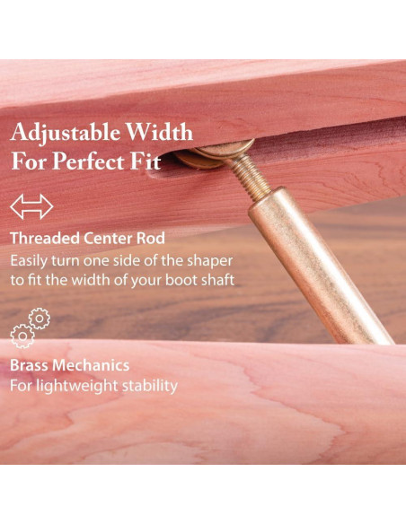 Arbol de Bota de Cedro FootFitter 30.48 cm para Hombres y Mujeres