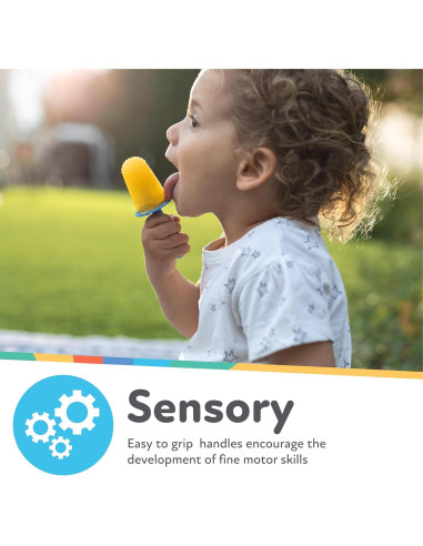 Moldes de Paletas de Silicona Nuby - 4 Unidades para Bebés 4+ Meses