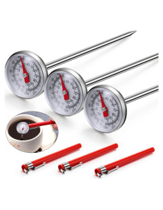 Termómetro de Comida Frienda 3 Pcs con Dial 2.5 cm y Fundas