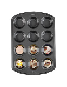 Molde para Muffins Wilton Antiadherente 12 Tazas 26.7x38.1 cm