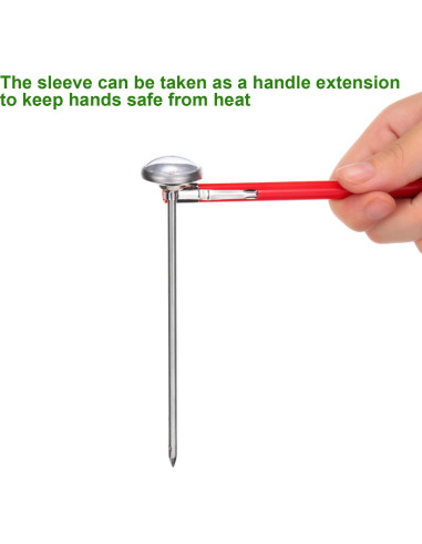 Termómetro de Comida Frienda 3 Pcs con Dial 2.5 cm y Fundas