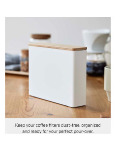 Estuche para Filtros de Café Yamazaki 3097 Acero y Madera 2