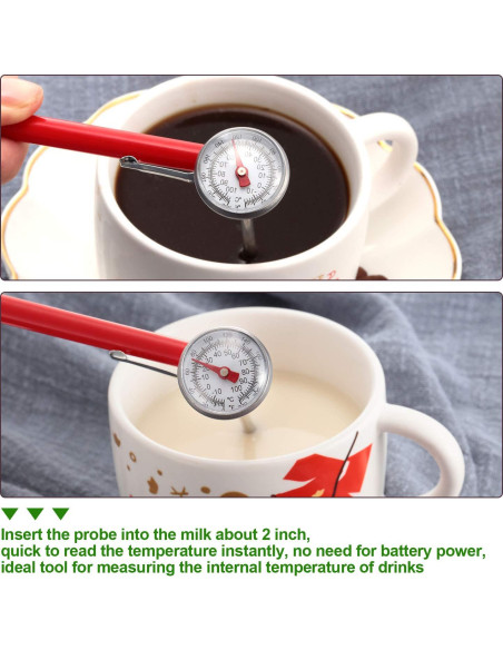 Termómetro de Comida Frienda 3 Pcs con Dial 2.5 cm y Fundas