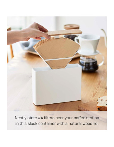 Estuche para Filtros de Café Yamazaki 3097 Acero y Madera
