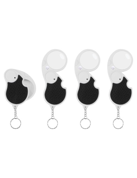 Lupas Plegables con Luz LED Rongon 5X - Paquete de 4