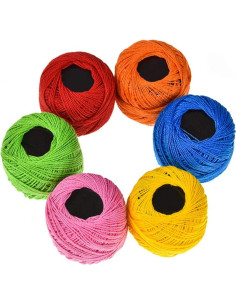 Juego de Hilo de Bordado EXCEART 16 Rollos Algodón Colores 2