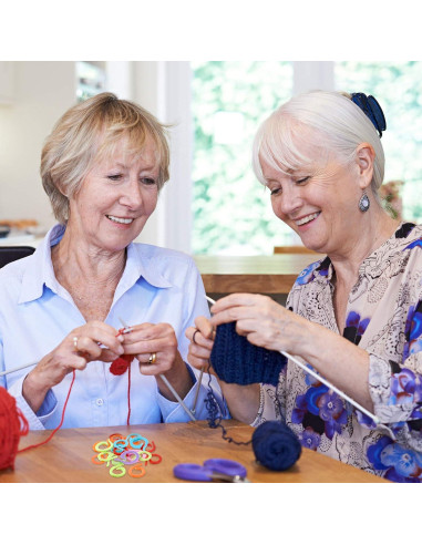 200 Marcadores de Puntos de Tejer WILLBOND Multicolor Plástico