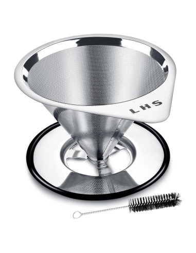 Goteador de Café LHS Acero Inoxidable 1-2 Tazas Reutilizable