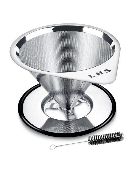 Goteador de Café LHS Acero Inoxidable 1-2 Tazas Reutilizable