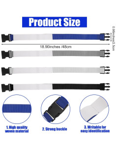 Correas de Lavandería 4 PCS Skrfren Ajustables Poliester 2